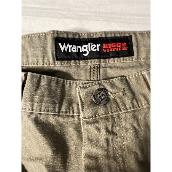 Wrangler Riggs Mens Work Wear Cargo Pants Size 36 Brown Rugged Outdoor Mid Rise - Picture 8 of 12